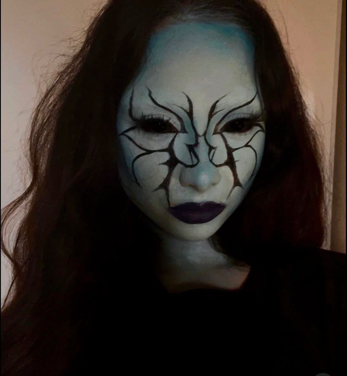 Pop art zombie special effects makeup by Ottawa artist Zara Does Makeup — neon green and pink comic book skull